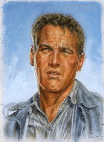 Newman as Cool Hand Luke Original Painting